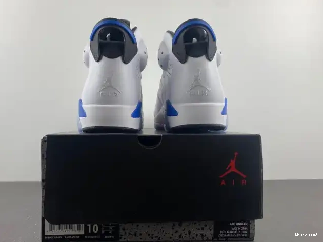 Cheap TBkick 6 Jordan (2014) Air Blue Sport 384664-107 Retro 0608